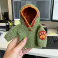 Waya Baby Hoodie Pattern step 2 - assembly progress