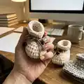 Baby Shoes Ivelle Crochet Pattern step 1 - construction progress