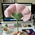 Carnation Flower Pattern step 2 - assembly progress