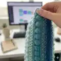 Snowberry cushion cover Pattern step 2 - assembly progress
