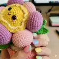 Little Floweret Amigurumi Pattern step 2 - assembly progress