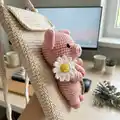 Pig Phone Pouch Amigurumi Pattern step 3 - details and accessories