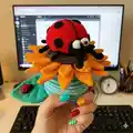 Sunflower Stacking Toy Amigurumi Pattern step 1 - construction progress