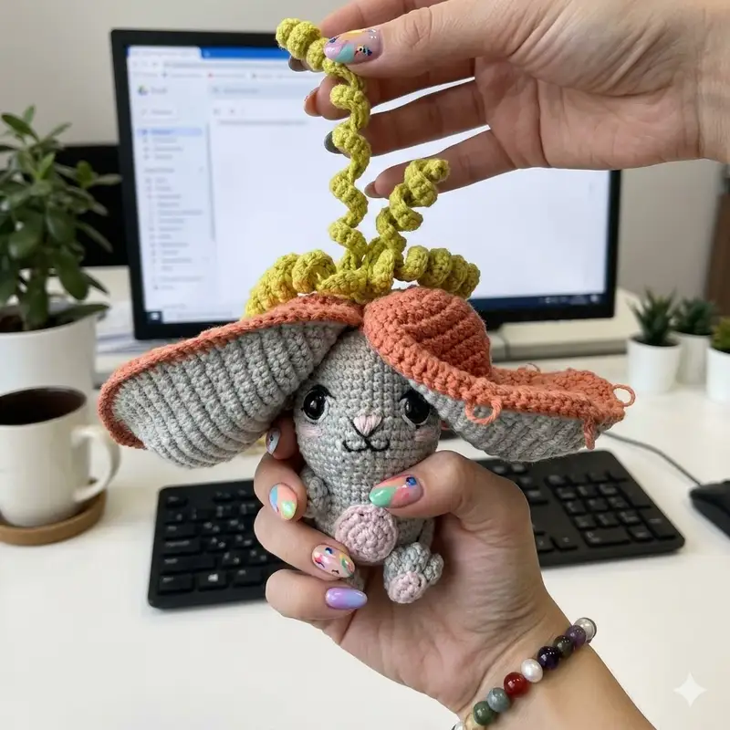 Complimentary Intermediate crochet pattern: Bunny-Carrot Amigurumi Pattern - Simple to follow guide