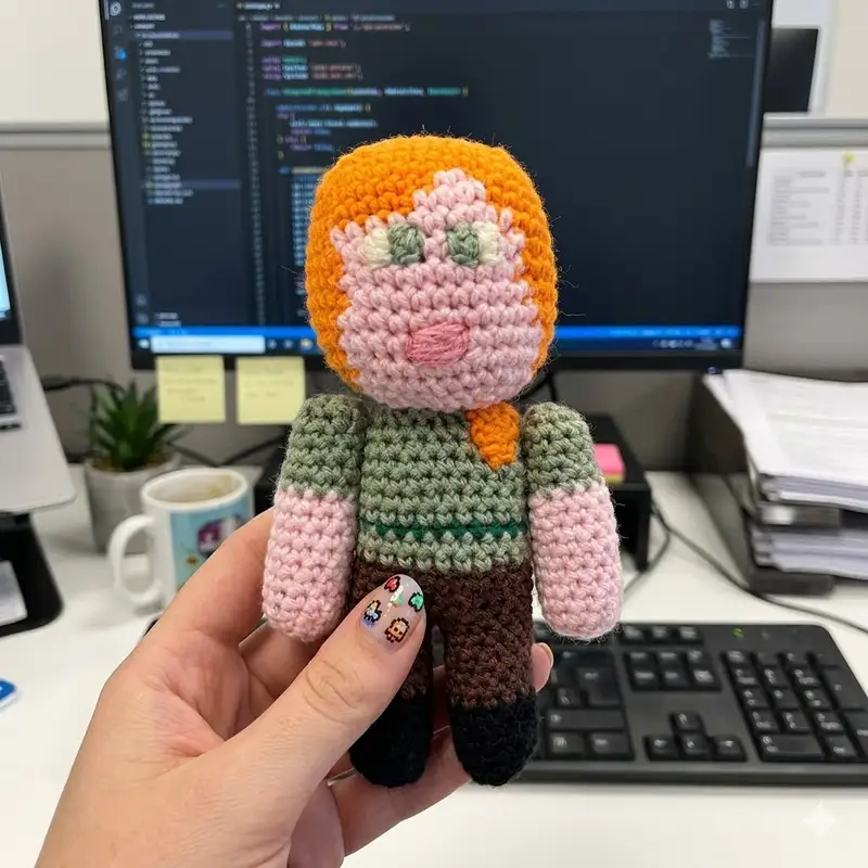 Complimentary Intermediate crochet pattern: Minecraft Written Crochet Patterns - Simple to follow guide
