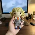 Hermione Granger Amigurumi Pattern step 1 - construction progress
