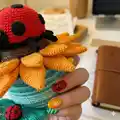 Sunflower Stacking Toy Amigurumi Pattern step 3 - details and accessories