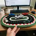 Race Track Mat Pattern step 4 - final assembly and finishing