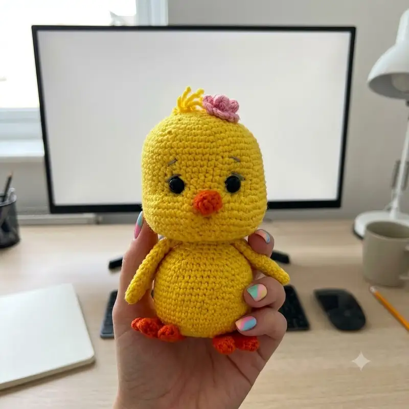 Complimentary Intermediate crochet pattern: Cute Chick Amigurumi Pattern - Simple to follow guide