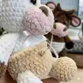 Baby Cow and Baby Bull Amigurumi Pattern step 3 - details and accessories