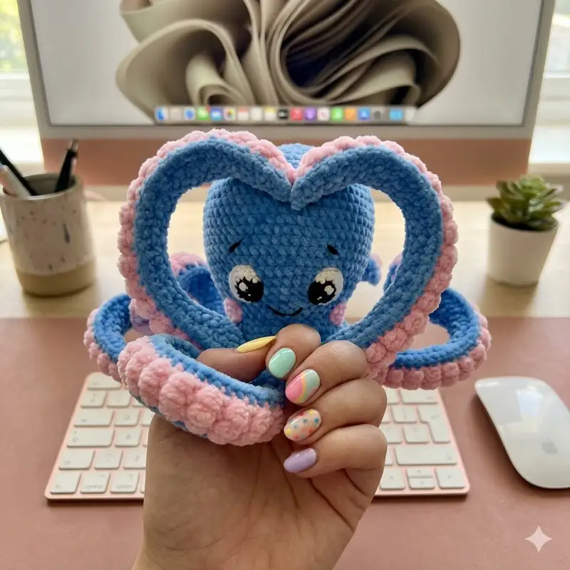 Complimentary Intermediate crochet pattern: Ostin The Octopus Amigurumi Pattern - Simple to follow guide