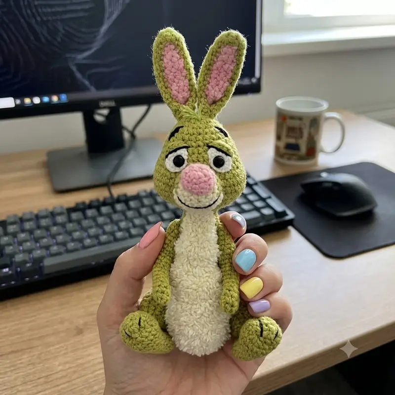 Complimentary Intermediate crochet pattern: Rabbit Amigurumi Pattern - Simple to follow guide
