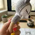 rattle_wolf Amigurumi Pattern step 2 - assembly progress