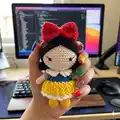 Snow White & Seven Dwarfs Amigurumi Pattern step 3 - details and accessories