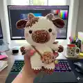 Chubby Milky Cow Amigurumi Pattern step 4 - final assembly and finishing