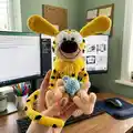 Marsupilami Amigurumi Pattern step 1 - construction progress