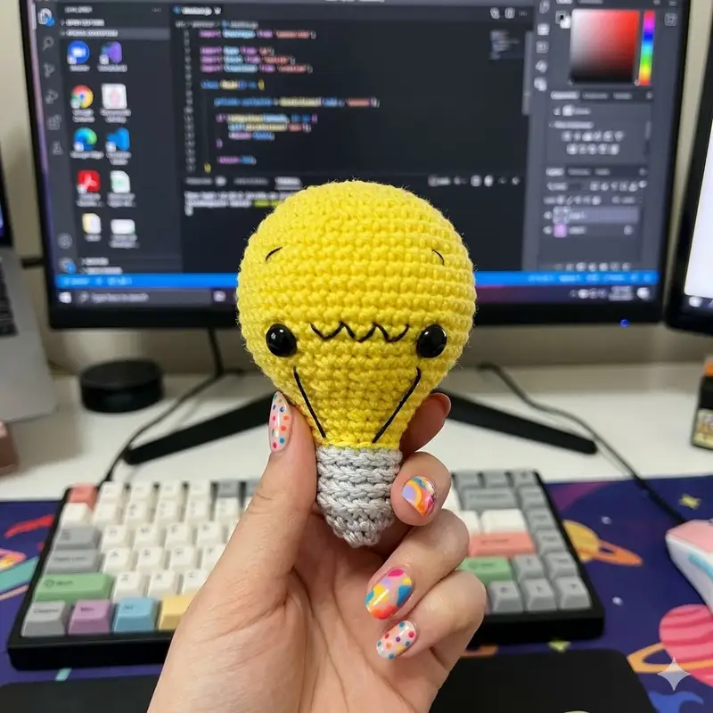 Complimentary Beginner Friendly crochet pattern: Little Spark Amigurumi Pattern - Simple to follow guide