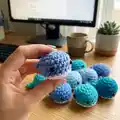 Mini Whale Amigurumi Pattern step 1 - construction progress