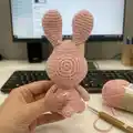 Rabbit Amigurumi Pattern step 4 - final assembly and finishing