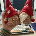 Festive Gnomes Amigurumi Pattern step 3 - details and accessories