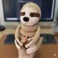 Sloth Stacking Toy Amigurumi Pattern step 4 - final assembly and finishing