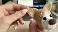 Puppy Corgi Amigurumi Pattern step 2 - assembly progress