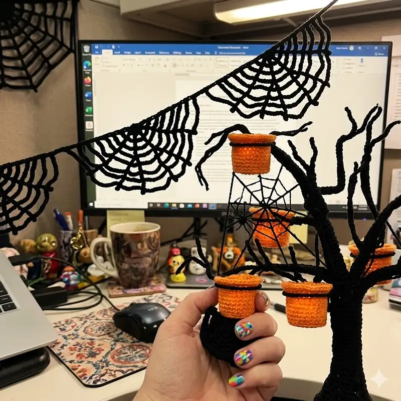 Complimentary Intermediate crochet pattern: Halloween Bunting Pattern - Simple to follow guide