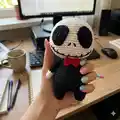 Jack Skellington Amigurumi Pattern step 2 - assembly progress