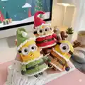 Christmas Minion Amigurumi Pattern step 1 - construction progress