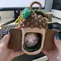 Funny Acorn Amigurumi Pattern step 1 - construction progress