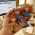 Miniature Pippi Amigurumi Pattern step 1 - construction progress