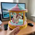 Merry-go-round Amigurumi Pattern step 1 - construction progress