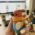 Kingfisher Amigurumi Pattern step 3 - details and accessories