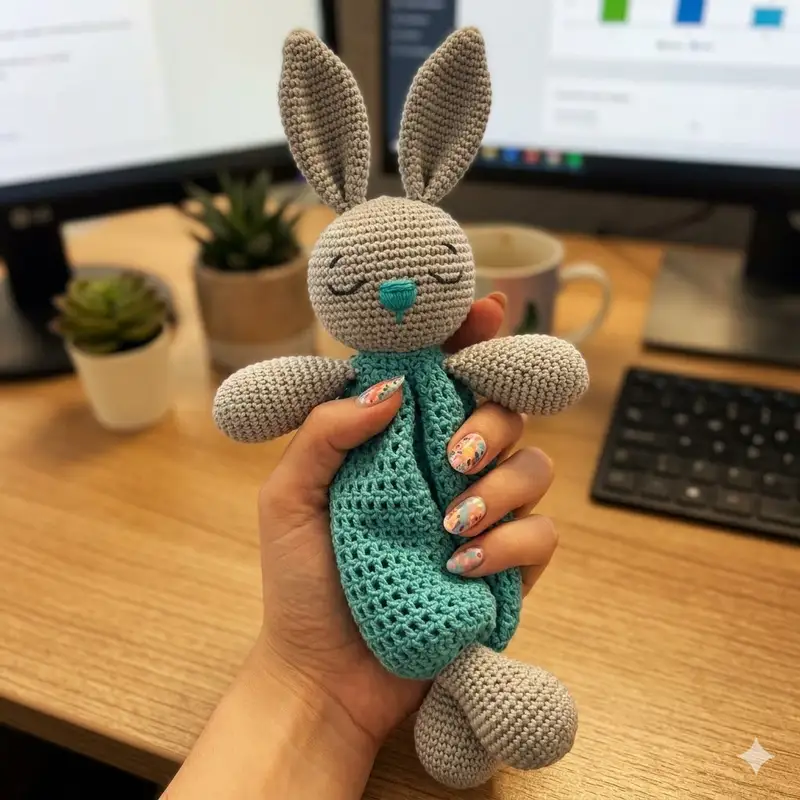 Complimentary Intermediate crochet pattern: Bunny Lovey Crochet Amigurumi Pattern - Simple to follow guide