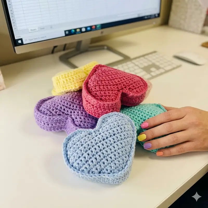 Complimentary Beginner Friendly crochet pattern: Conversation Candy Hearts Amigurumi Pattern - Simple to follow guide