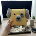 Pillow-dog Amigurumi Pattern step 2 - assembly progress