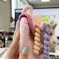 Plush Backpack Unicorn Amigurumi Pattern step 2 - assembly progress