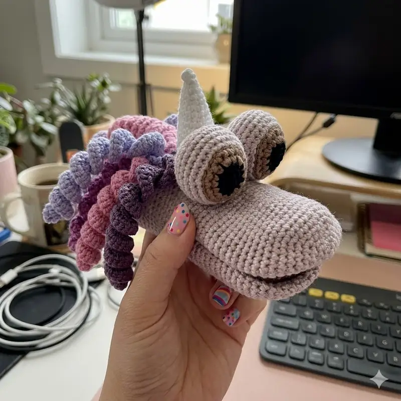 Complimentary Intermediate crochet pattern: Unicorn Hand Puppet Amigurumi Pattern - Simple to follow guide