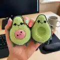 Avocado Family Amigurumi Pattern step 3 - details and accessories