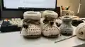 Baby Shoes Ivelle Amigurumi Pattern step 3 - details and accessories