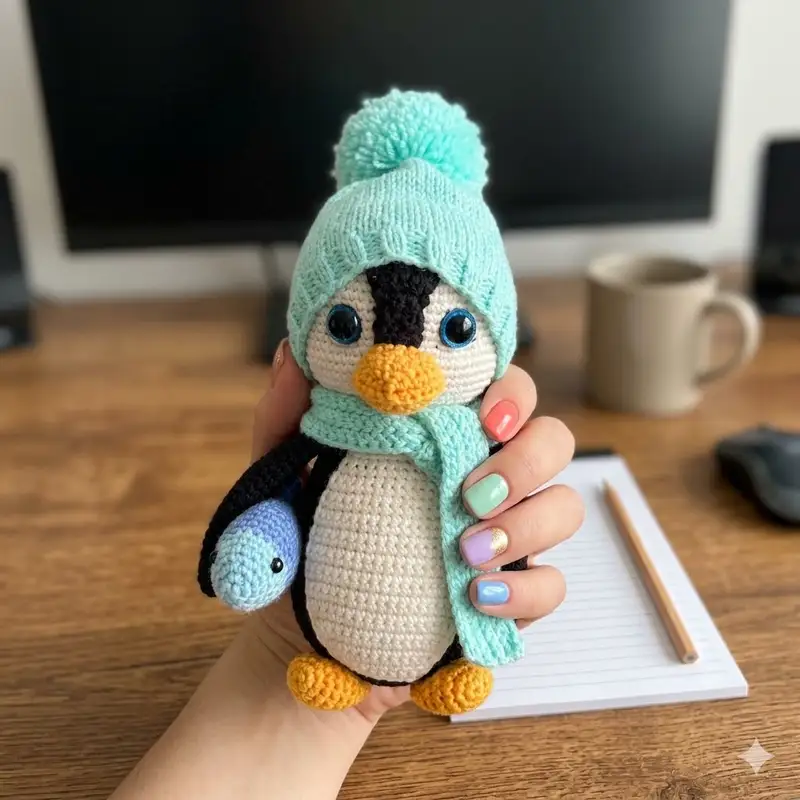 Complimentary Intermediate crochet pattern: Penguin Lilo Amigurumi Pattern - Simple to follow guide
