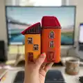 Small Houses Amigurumi Pattern step 1 - construction progress