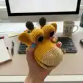 Giraffe Hand Puppet Amigurumi Pattern step 3 - details and accessories