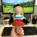 Alice Amigurumi Pattern step 4 - final assembly and finishing