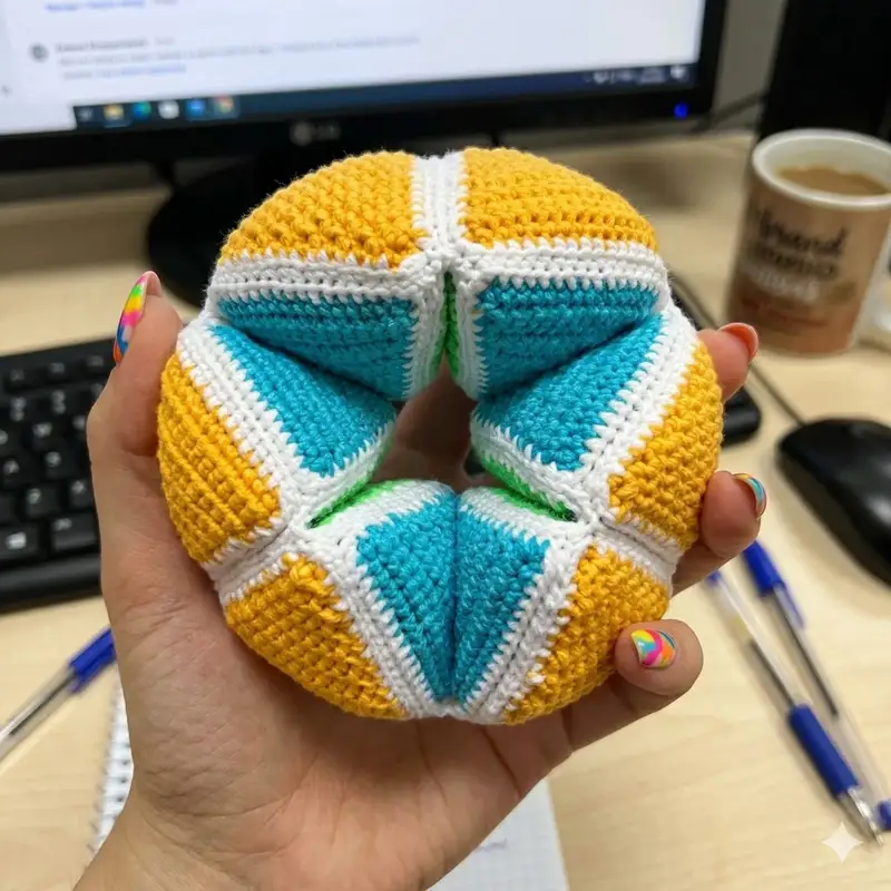 Complimentary Intermediate crochet pattern: Crochet Flexagon Amigurumi Pattern - Simple to follow guide