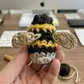 Crochet Bumblebees Amigurumi Pattern step 4 - final assembly and finishing