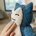 Snorlax Plush Amigurumi Pattern step 3 - details and accessories