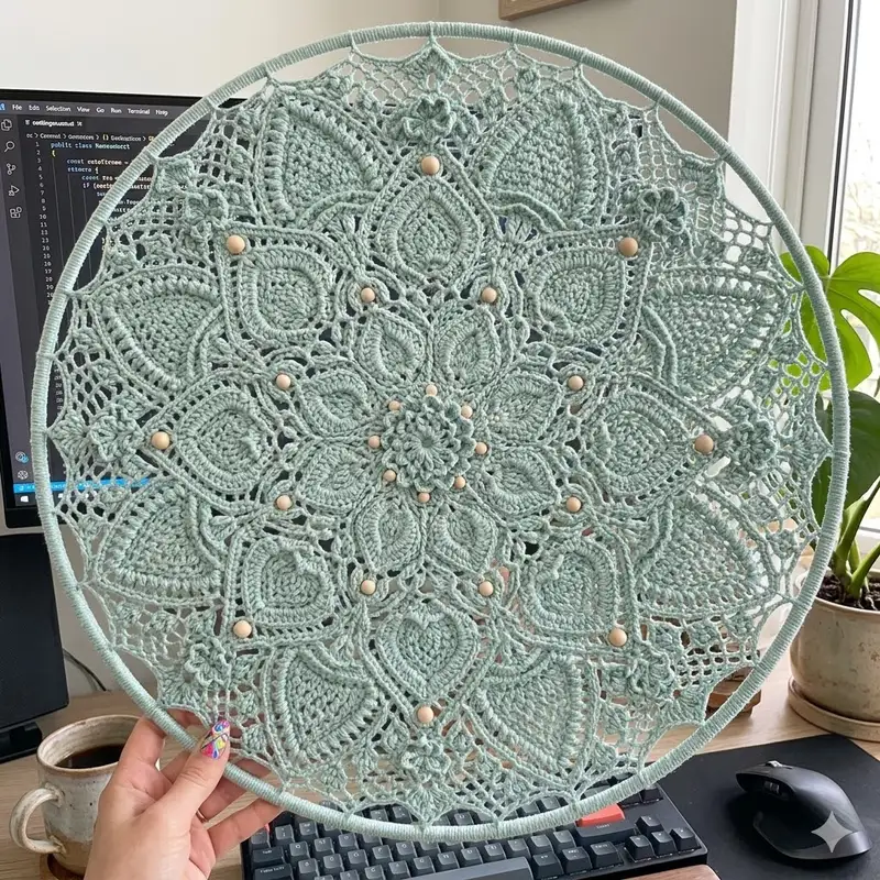 Complimentary Intermediate crochet pattern: Canadian Maple Leaf Coaster Pattern - Simple to follow guide