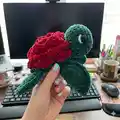 Rose Turtle Amigurumi Pattern step 4 - final assembly and finishing