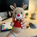 Baby deer Amigurumi Pattern step 1 - construction progress